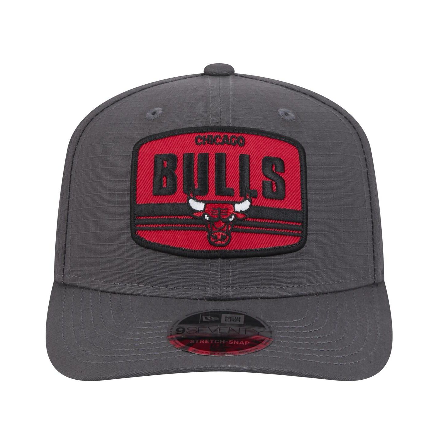 Мужская кепка New Era Graphite Chicago Bulls Team Elevated Patch 9SEVENTY Adjustable Hat — фото 4