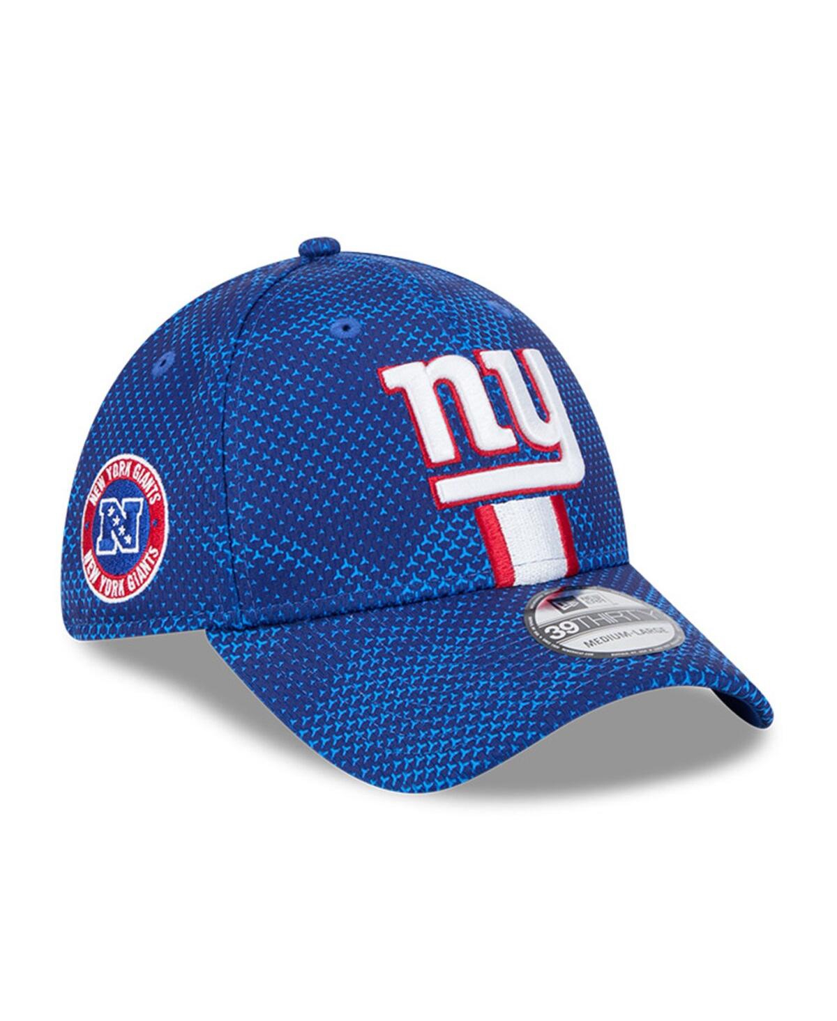 Shop New Era Men's Royal New York Giants 2024 Sideline 39thirty Flex Hat