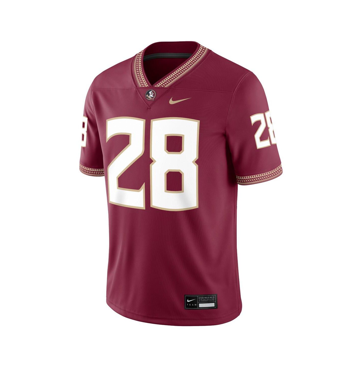 Мужской топ Nike Warrick Dunn Garnet Florida State Seminoles Alumni Game Jersey — фото 2