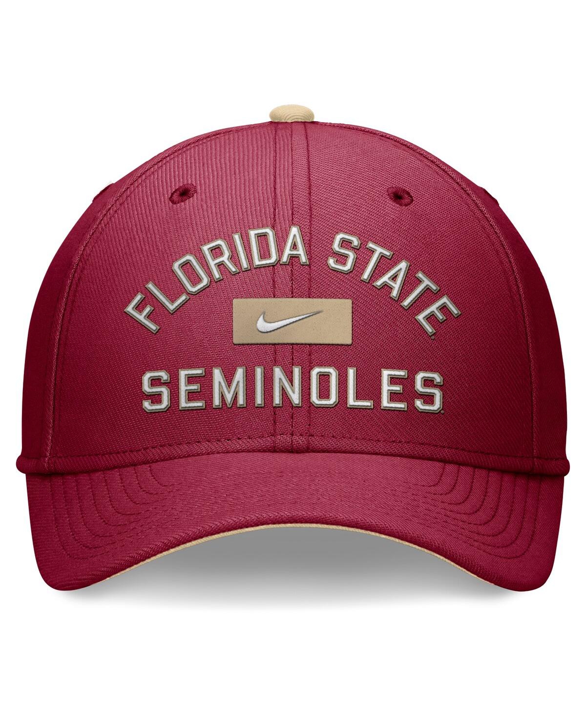 Nike Men'sFlorida State Seminoles Primetime Swoosh Flex Hat - Garnet