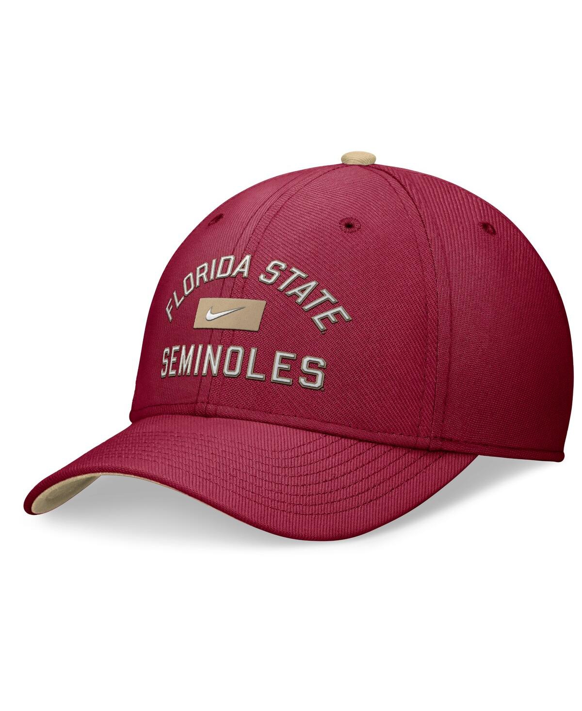 Nike Men'sFlorida State Seminoles Primetime Swoosh Flex Hat - Garnet