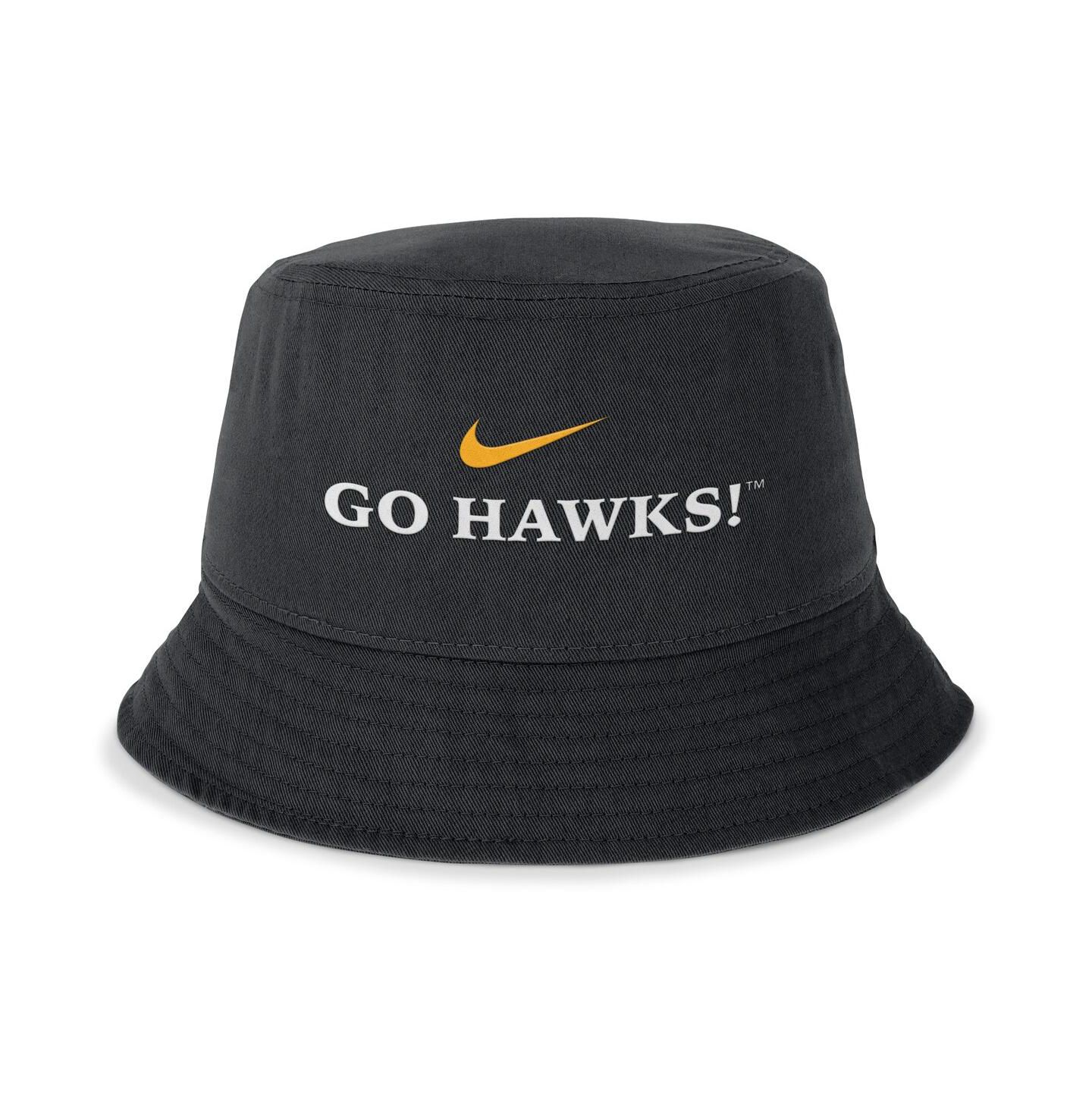 Мужская панама Nike Black Iowa Hawkeyes Local Apex Bucket Hat — фото 2
