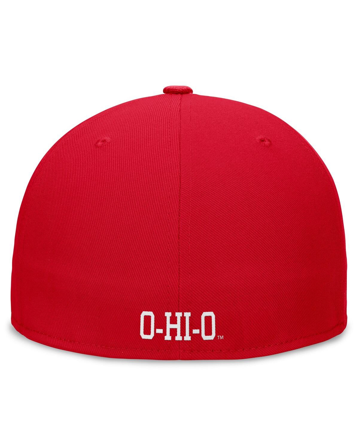 Nike Men'sOhio State Buckeyes Legacy True Fitted Hat - Scarlet