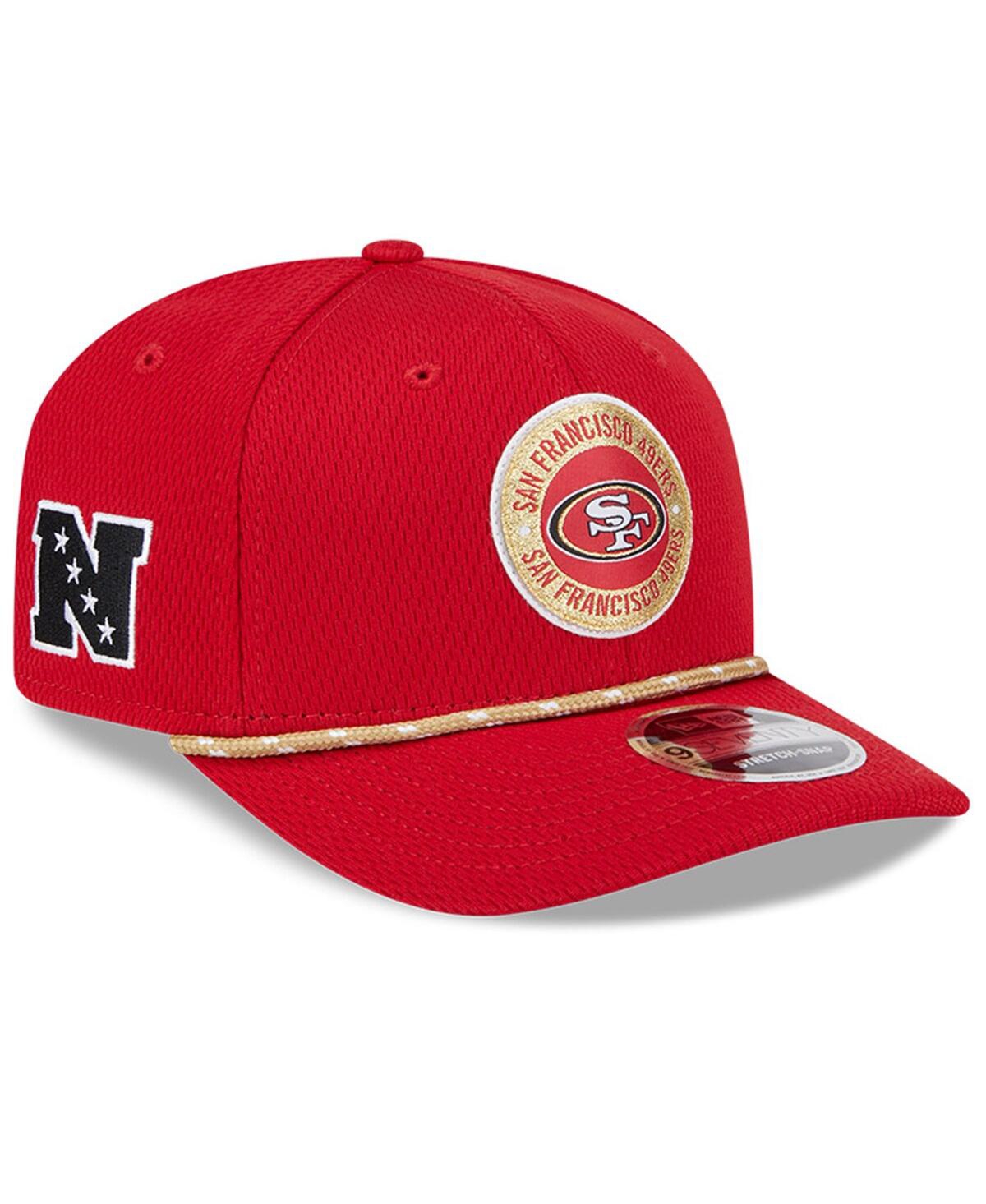 Shop New Era Men's Scarlet San Francisco 49ers 2024 Sideline 9seventy Stretch-snap Hat