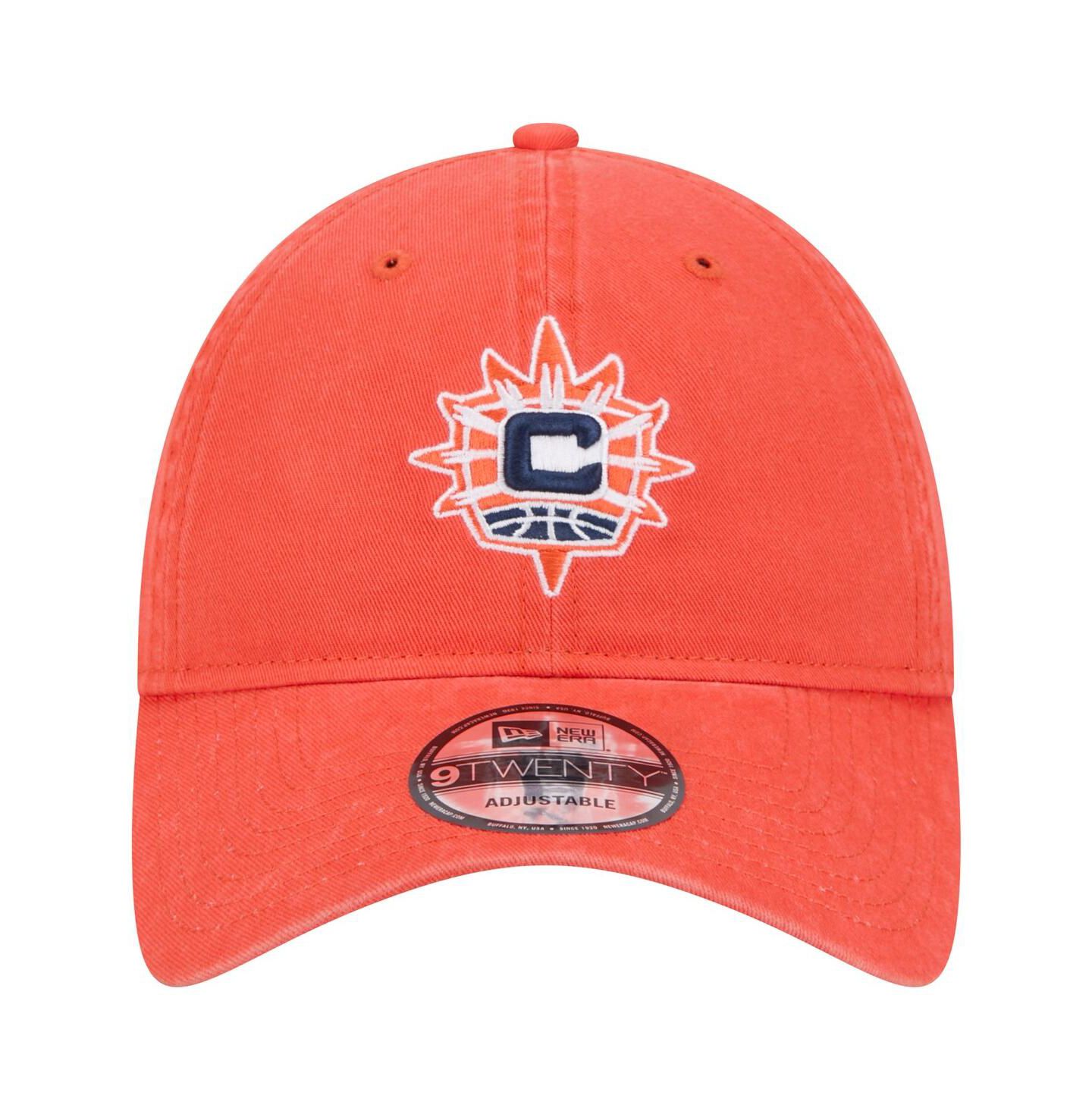 Кепка New Era Orange Connecticut Sun Core Logo 9TWENTY Adjustable Hat — фото 4