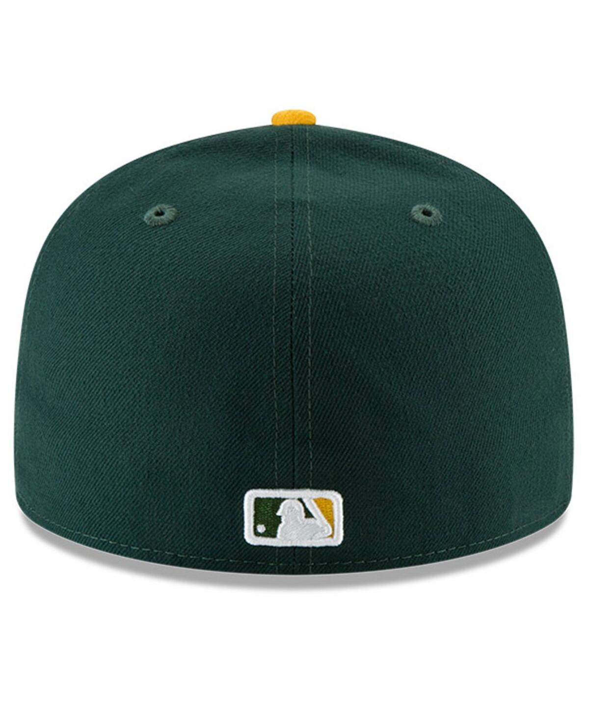 New Era Men'sGold Oakland Athletics National Baseball Hall of Fame 59FIFTY Fitted Hat - Green, Gold