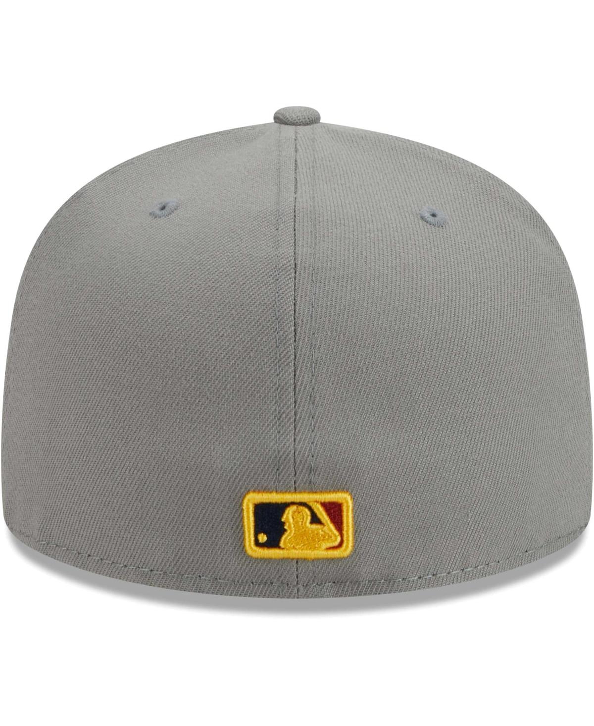 NEW ERA MEN'S GRAY OAKLAND ATHLETICS COLOR PACK 59FIFTY FITTED HAT 