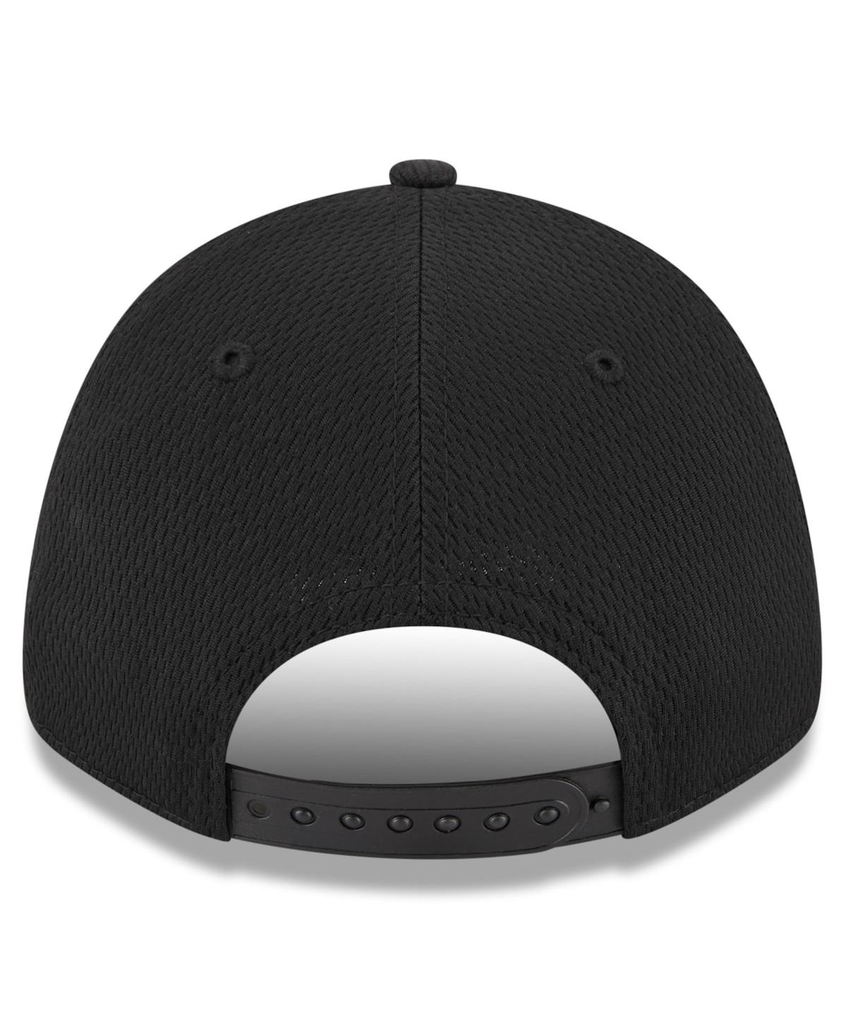 New Era Big Boys And Girls Black New England Patriots Main B-dub 9forty Adjustable Hat In Black