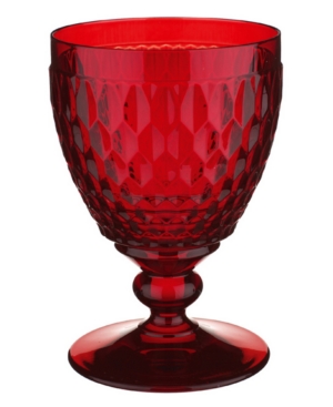 Shop Villeroy & Boch Boston Goblet In Red