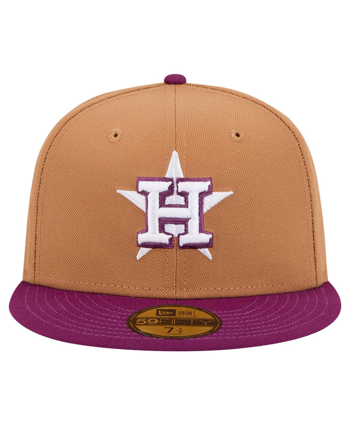 New Era Men's Houston Astros Two-Tone Color Pack 59FIFTY Fitted Hat - Purple