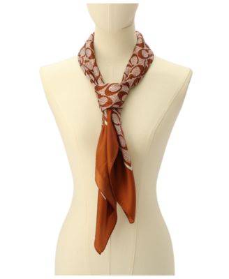 Women's Vintage Signature Print Silk Square Scarf