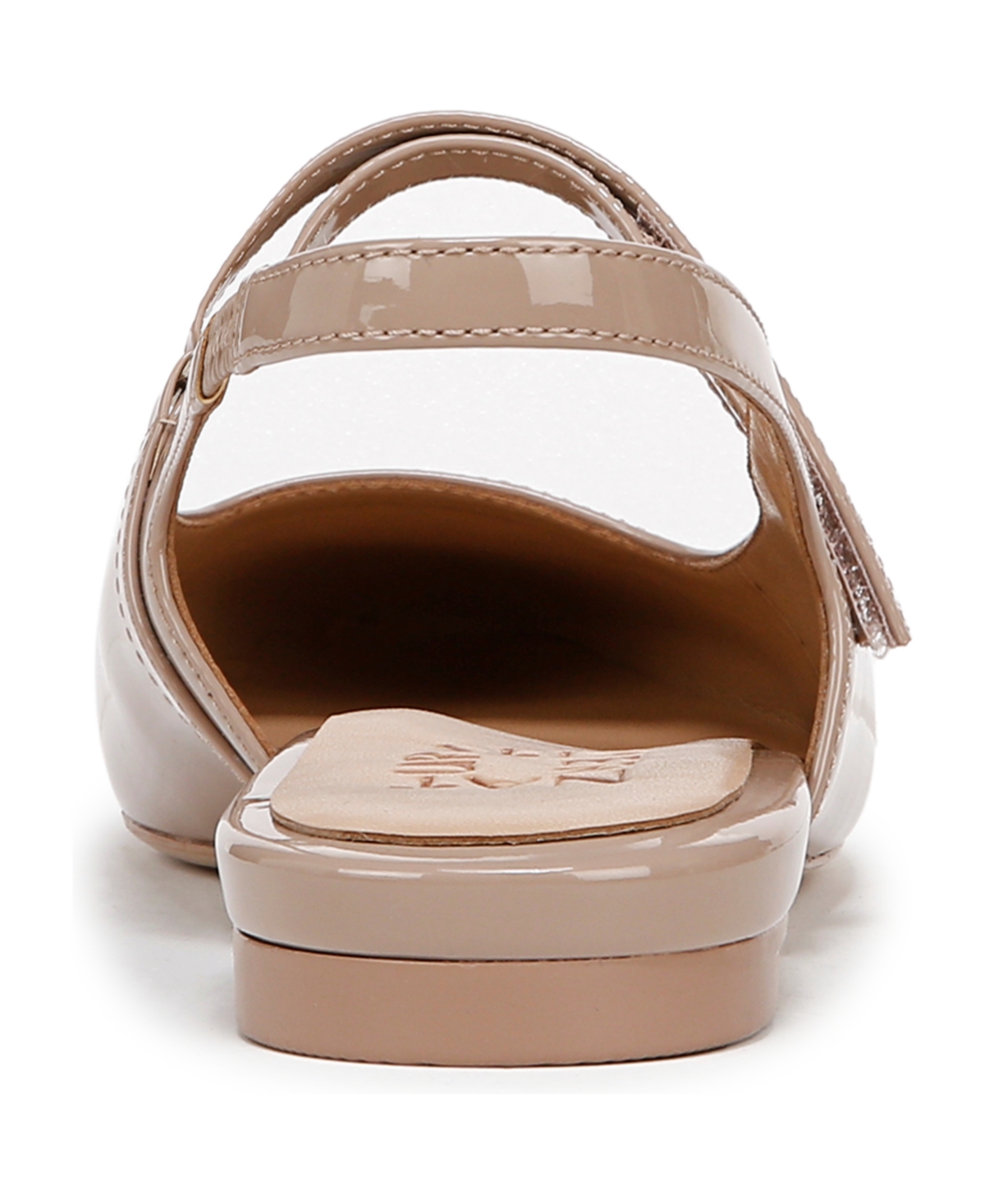 Naturalizer Connie Slingback Mary Jane Flats In Warm Taupe Faux Patent