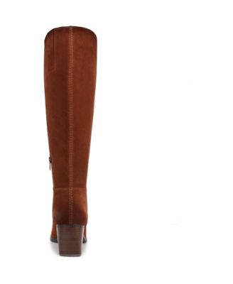 Fae Wide Calf Pointed Toe Knee High Western Boots