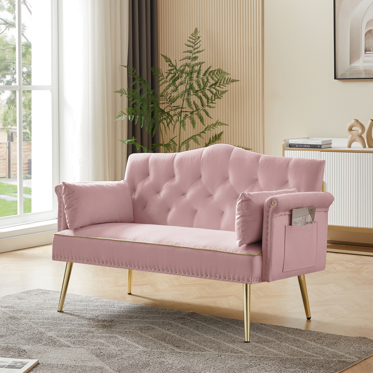 Streamdale Furniture Pink 2 Seater Sofa