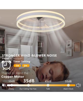 Ceiling Fan with Lights Dimmable LED