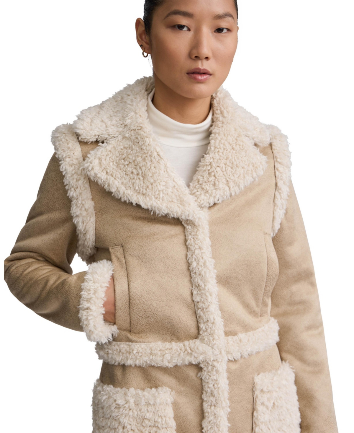 Nvlt Women's Shearling 4 In 1 Coat