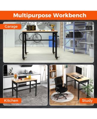 48 Inch Adjustable Work Bench with Power Outlets