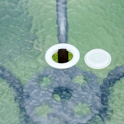 6pc Patio Dining Set with Umbrella for 4: Table, Chairs & Glass