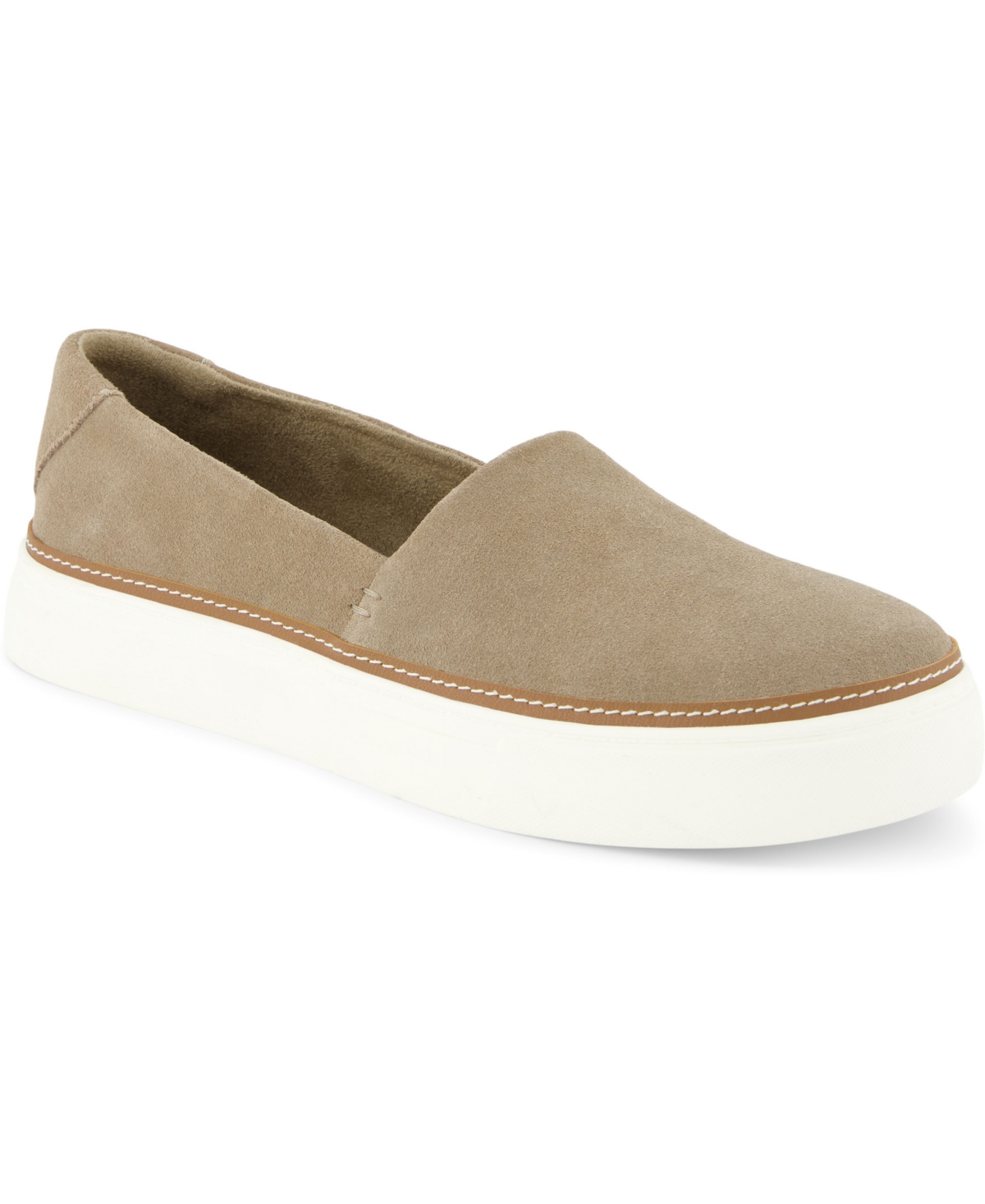 Shop Toms Women's Kameron Casual Slip On Platform Sneakers In Dune Suede