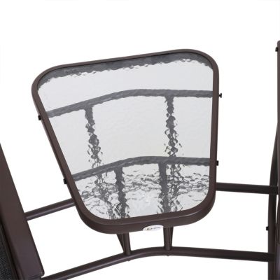 Outdoor Glider Chairs & Coffee Table for Patio & Porch