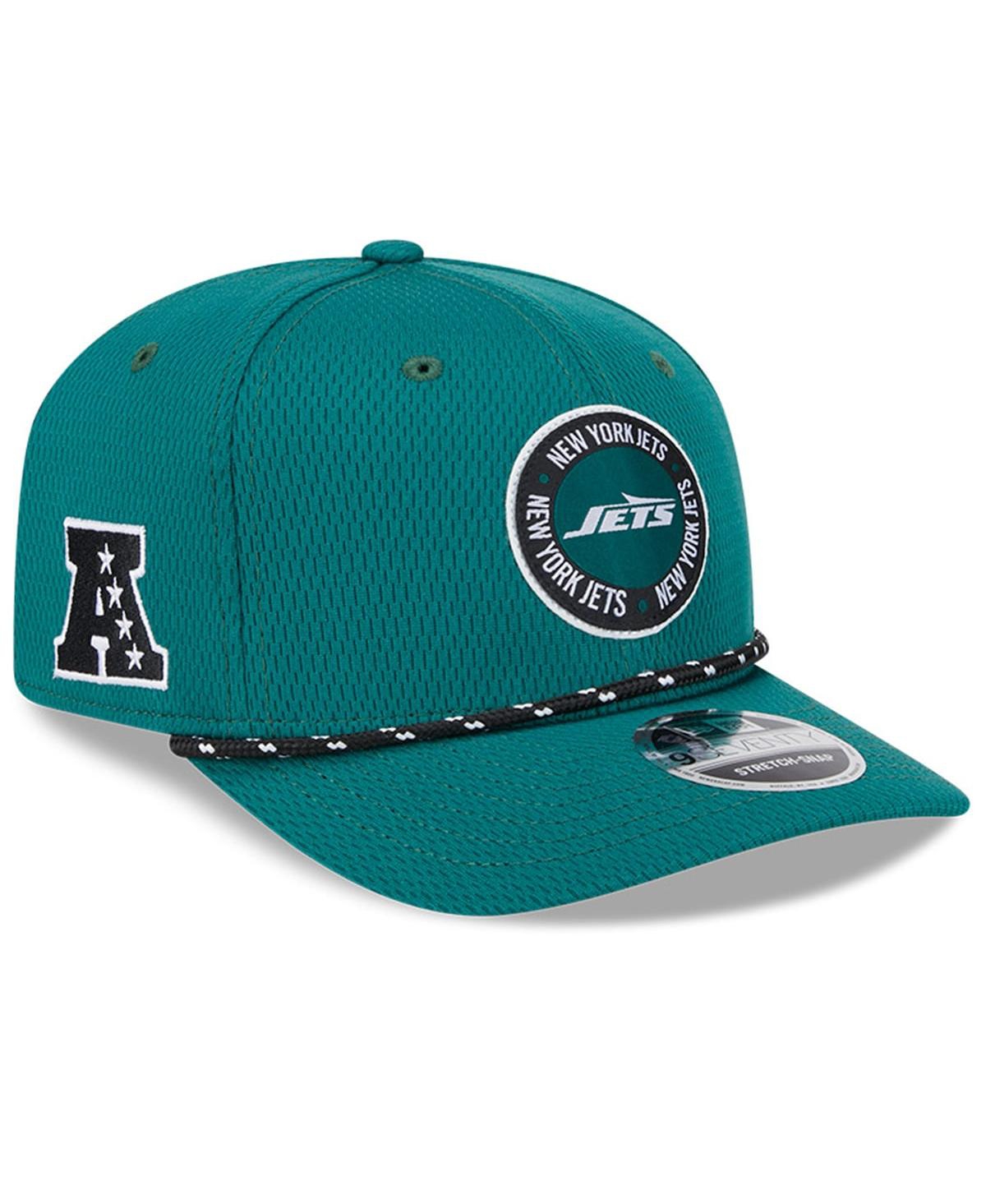 NEW ERA MEN'S GREEN NEW YORK JETS 2024 SIDELINE 9SEVENTY STRETCH-SNAP HAT 