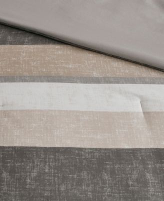 Jaxon Wide Stripe 7-Pc. Comforter Set, Queen
