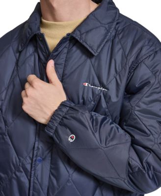 Men's Diamond Quilted Coaches Jacket
