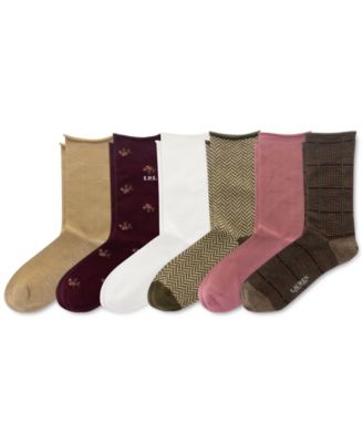 Lauren Ralph Lauren - Women's 6-Pk. Roll-Top Slack Socks