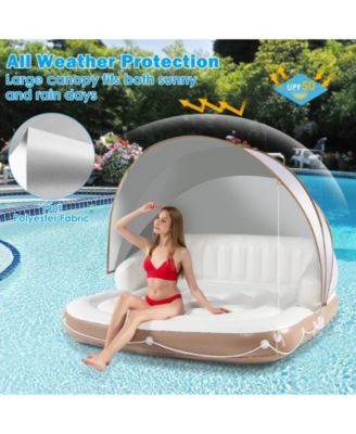 Inflatable Pool Float Lounge Swimming Raft