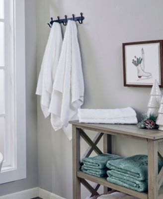 Subtle Snowflakes Jacquard Cotton 2 Piece Hand Towel, 16" x 26"