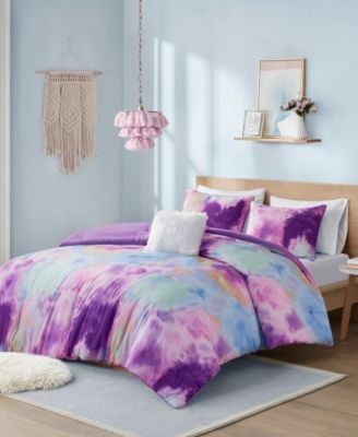 Cassiopeia Watercolor Tie Dye 4-Pc. Comforter Set, Full/Queen