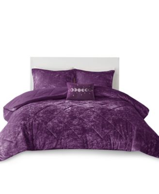 Felicia Velvet 4-Pc. Comforter Set, Full/Queen