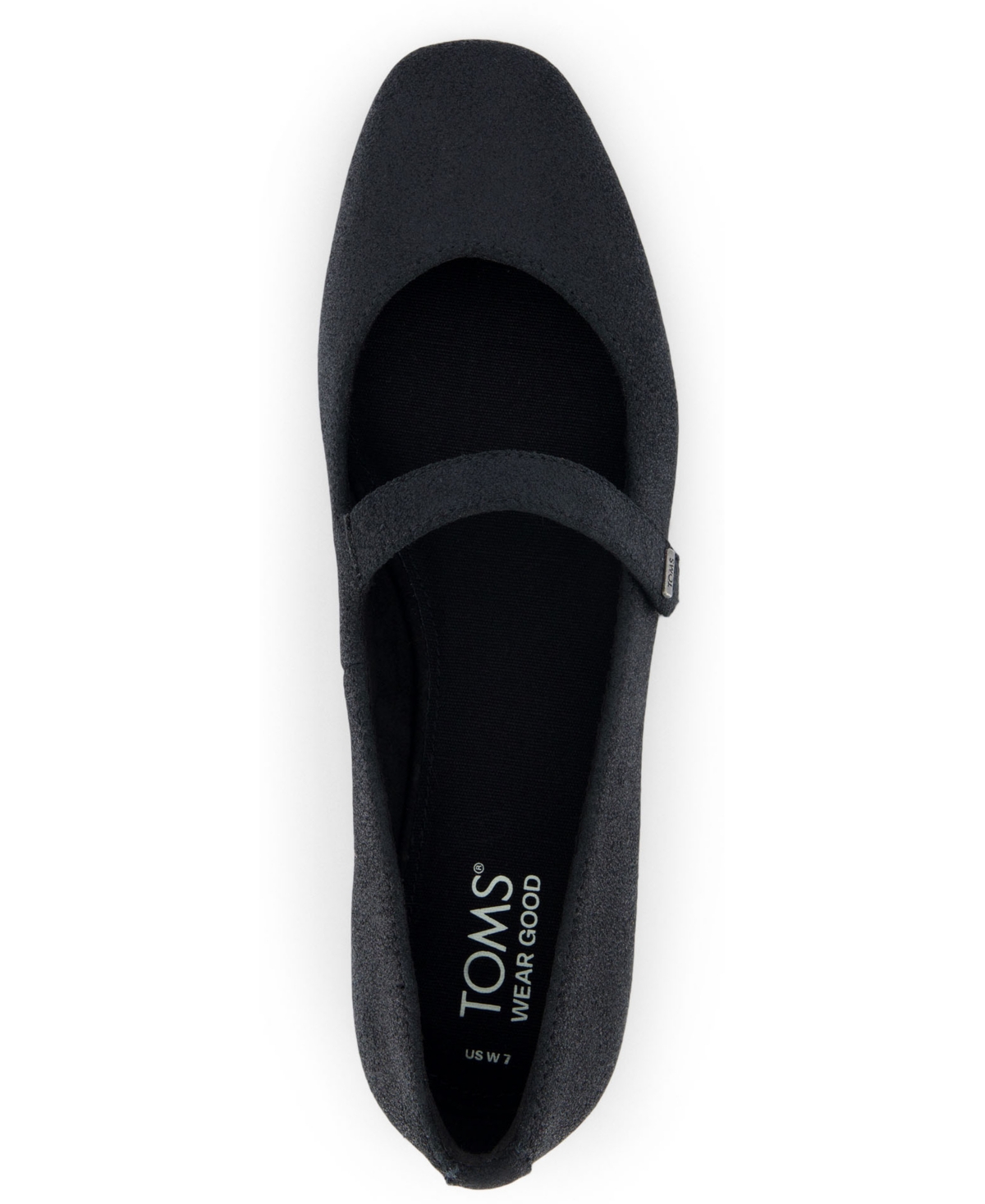 Toms Women's Bianca Metallic Mary Jane Flats In Black Metallic