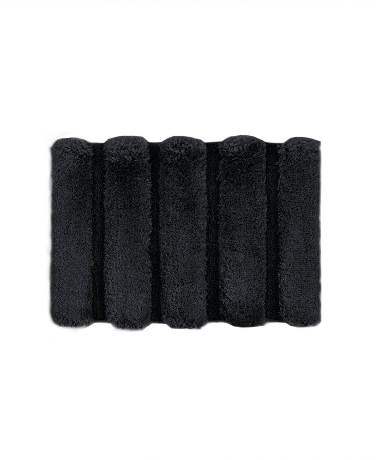 Madison Park Pearl Tufted Channel Bath Rug, 17" X 24" In Black