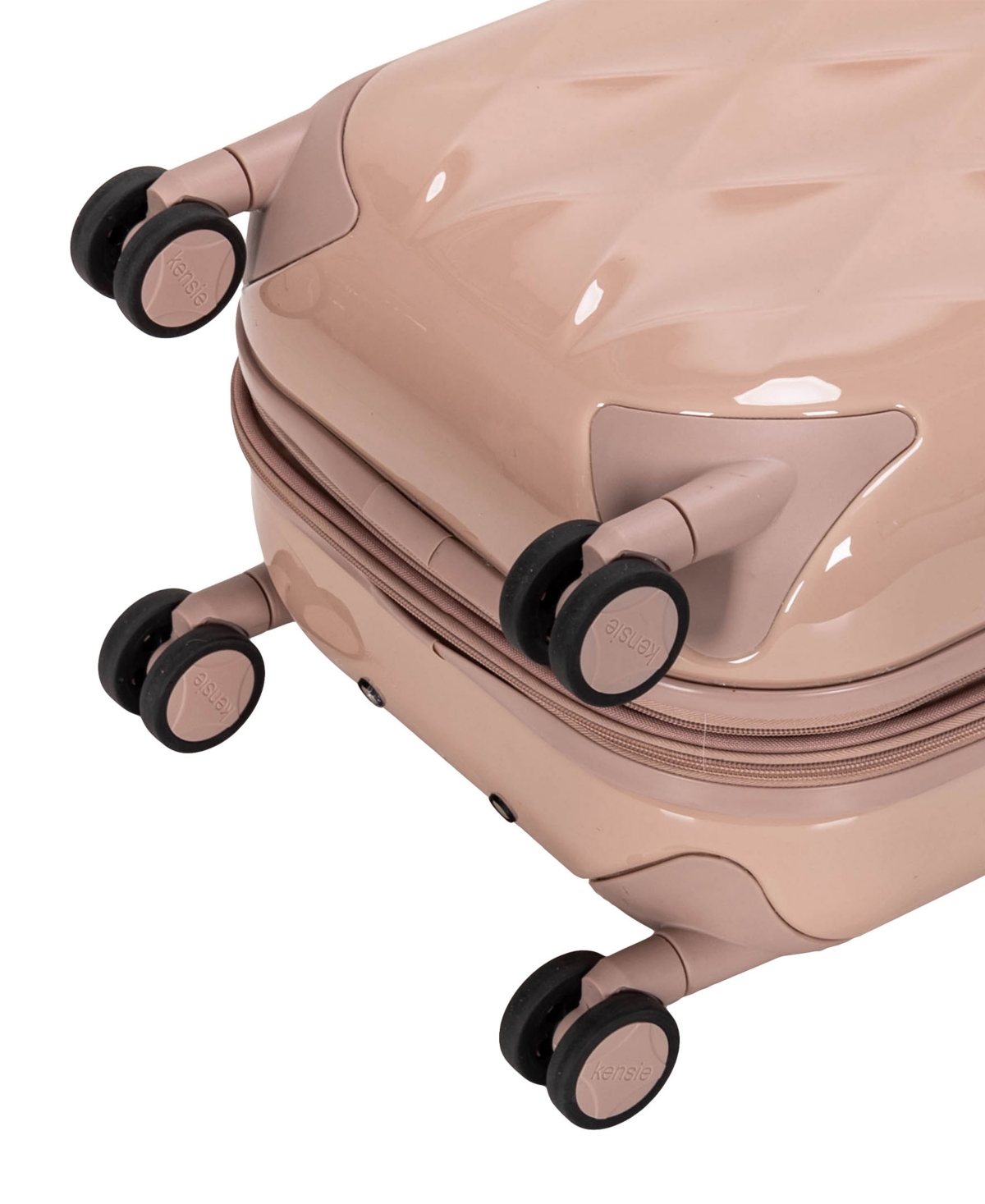 Kensie Chic Hardside Luggage Set, 3-piece In Rose Dust