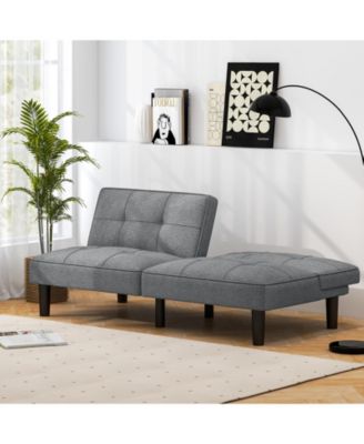 Convertible Folding Futon Sofa Bed with 6-Position Adjustable Backrest