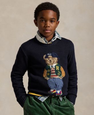 Polo bear sweatshirt outlets big boy xl