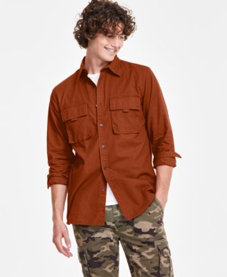 Sun + Stone - Men's Andre Long Sleeve Button-Front Shirt