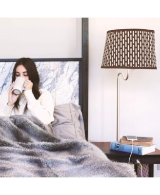 Madison 56" LED Table and Lamp Combo with USB Port and Outlet