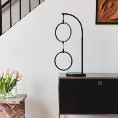 Nova Modern Hoops LED Table Lamp with Color Changing Function (24")