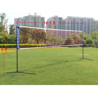 Streamdale Portable 17FT Volleyball/Badminton Net with Carry Bag