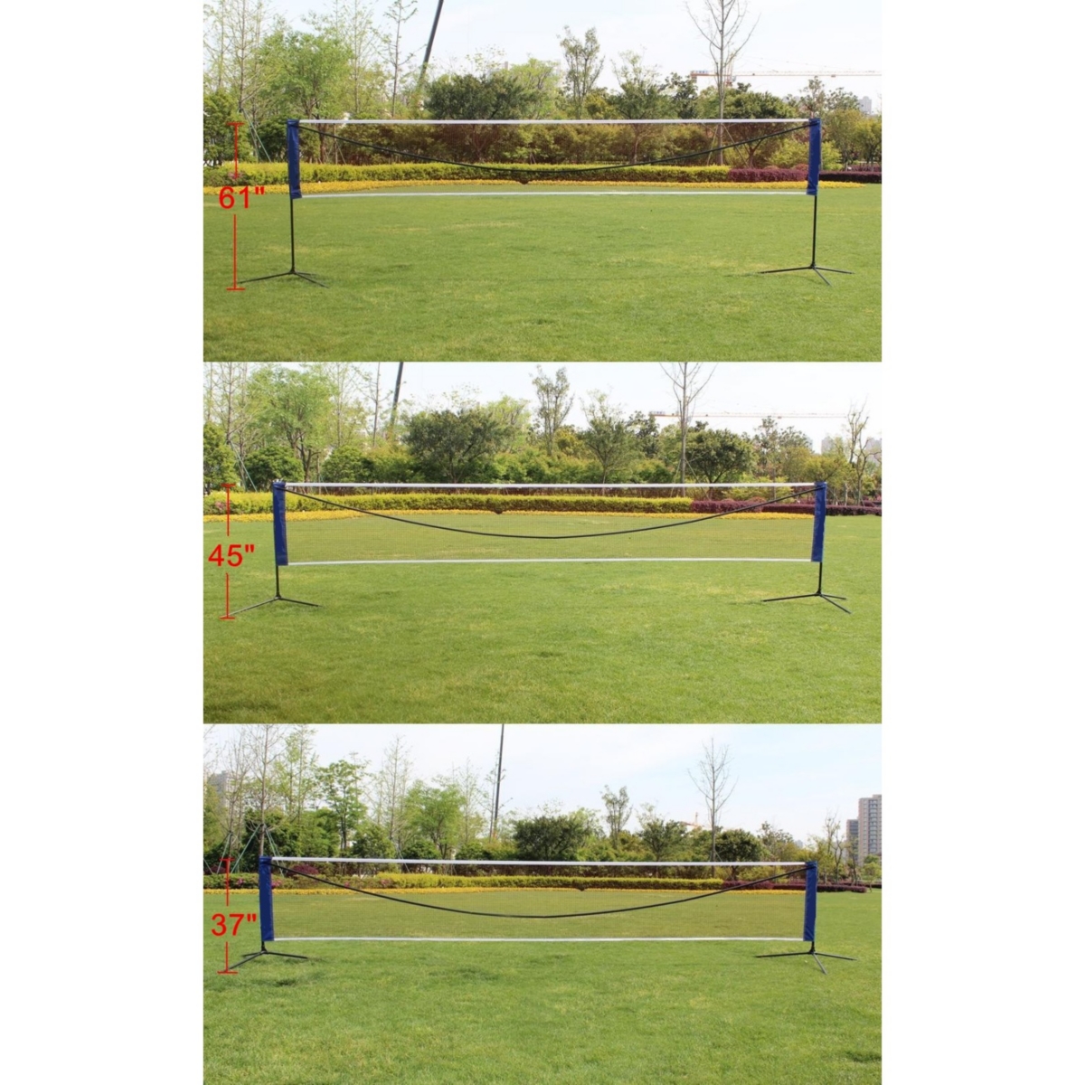 Streamdale Furniture Portable Large Volleyball Net Badminton Net with Carrying Bag Stand/Frame 17FT