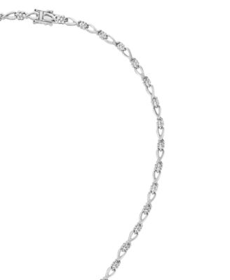 EFFY&reg; Sapphire (4-3/8 ct. t.w.) and Diamond (1-2/3 ct. t.w.) Necklace in 14k White Gold, Created for Macy's (Also Available in Emerald)