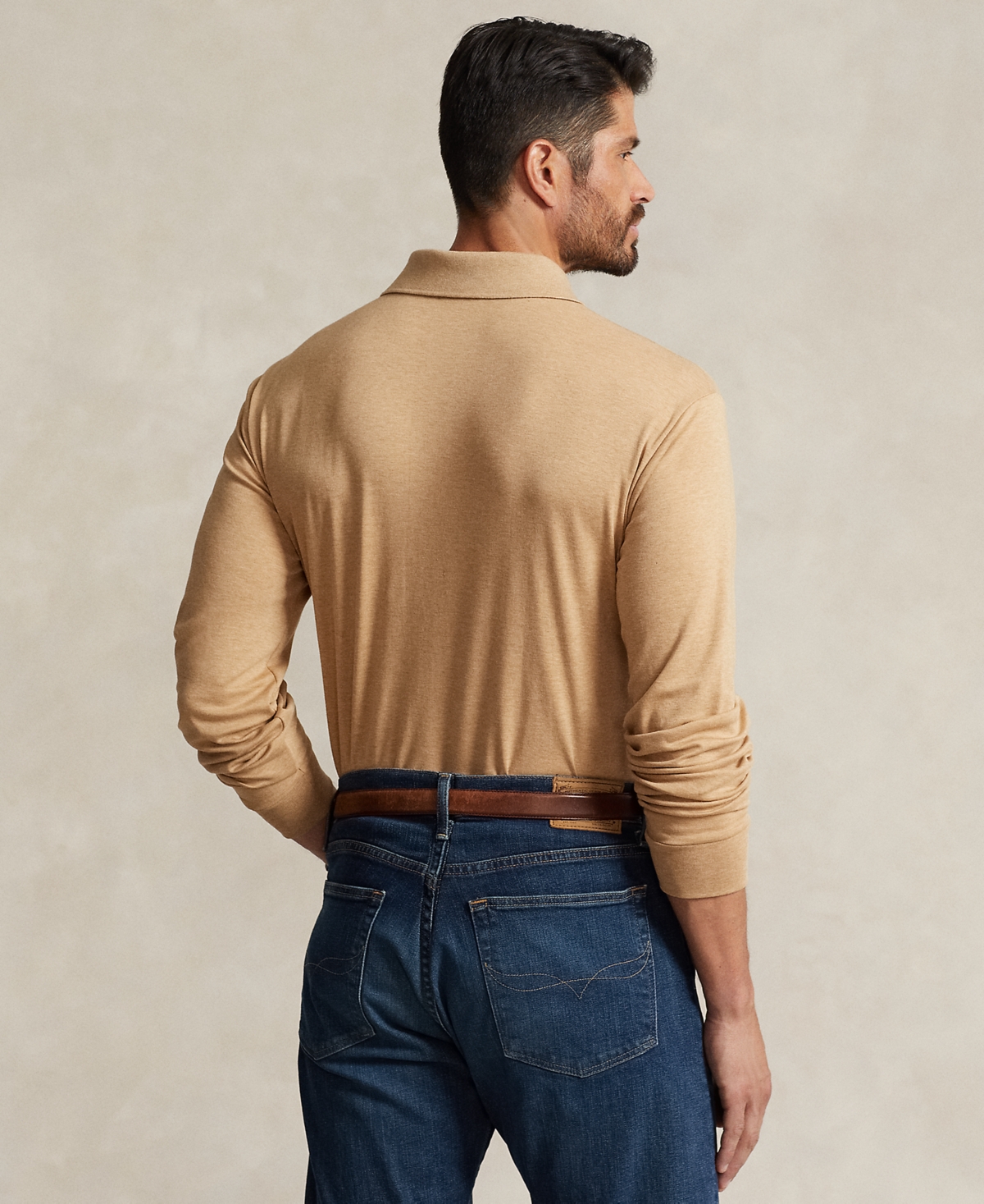 Polo Ralph Lauren Men's Big & Tall Soft Cotton Long-Sleeve Polo Shirt