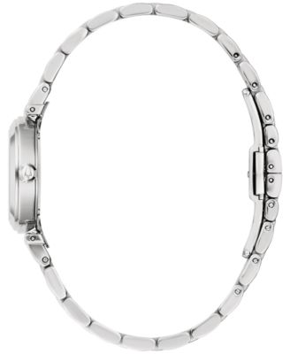 Women's Diamond Accent Stainless Steel Bracelet Watch 25mm