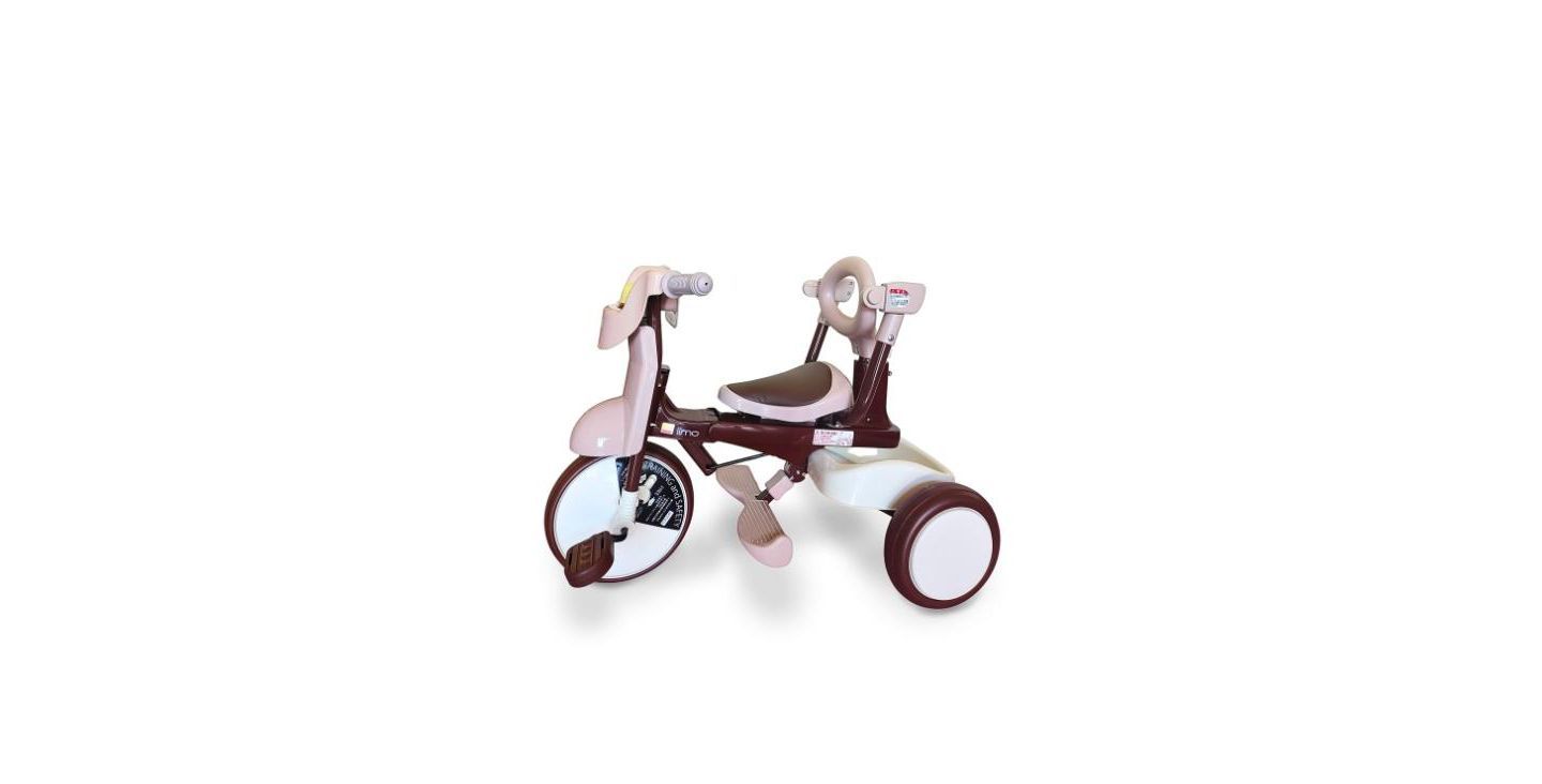 Детская игрушка IIMO Type SS 3-in-1 Folding Tricycle with Push Handle, от 1 года, цвет: Коричневый — фото 5
