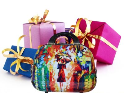 Paris Nights Cosmetic Case Shoulder Tote