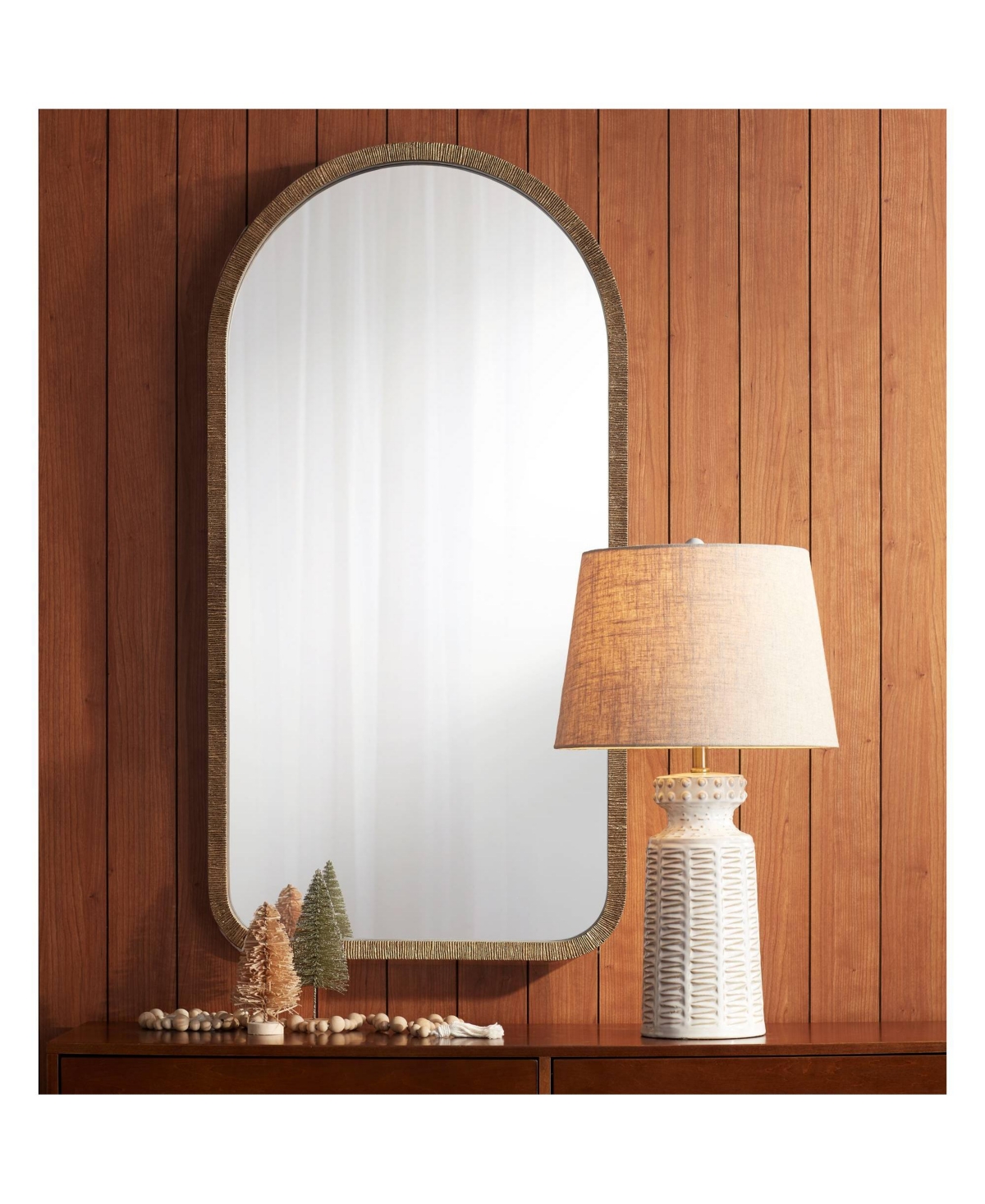 Helene Country Cottage Table Lamp Ceramic Rustic High Cream White Glaze Tan Linen Tapered Drum Shade Decor for Living Room Bedroom House Bedside H