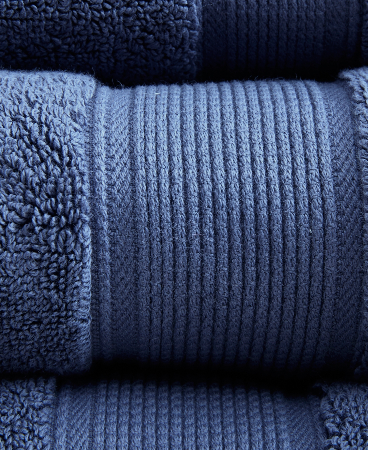 Madison Park Signature Solid 800gsm Cotton 8-pc. Bath Towel Set In Slate Blue