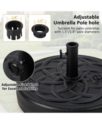 22 Inch Fillable Heavy-Duty Round Patio Umbrella Base Stand